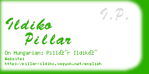 ildiko pillar business card